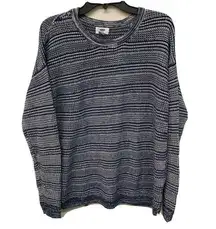 Old Navy  Womens Multicolor Stripe Pullover Long Sleeve Sweater