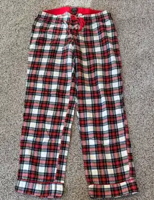 J. Crew 100% Cotton Red and Blue Plaid Pajama Pants, Small, Like New