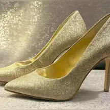 Gianni Bini Gold Glitter Women's Heels