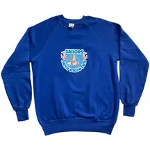 Vintage Sailors Have More Fun Sweater Crewneck Go Navy Blue Women’s Size Large