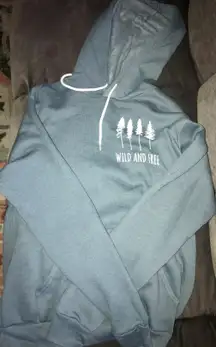 Blue Wild & Free Hoodie