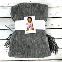 NEW/NWT Express Gray Knit Scarf & Gloves Set Winter Gift