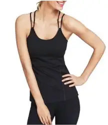 Black Power Workout Stretch Strappy Yoga Tank Top