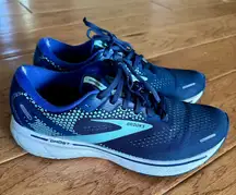 Brooks Ghost 14 Running Shoes Women's Size 11 Purple Mint Green Lace Up