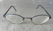 Kenneth Cole Round EYEGLASSES FRAMES ONLY 47-19-130 Caught Steeling 075 blue