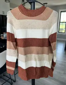 Brown Striped Sweater 