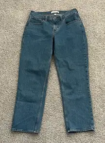 Abercrombie & Fitch Curve Love 90s Straight Mid Rise Jeans