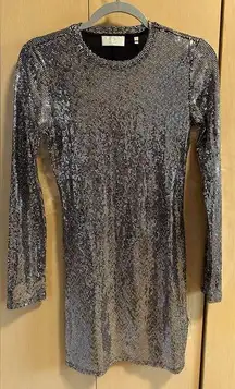 Long Sleeve Sequin Dress - NWT