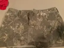 Hollister Skirt Denim Camo Mini