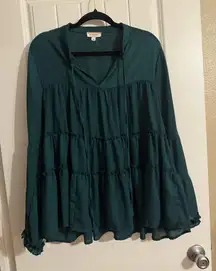 Teal / Dark Green Top 