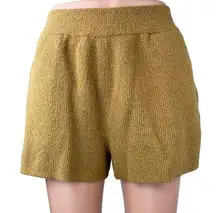 Madewell Holmdem Women's Brown Elastic Waist Pull On Pockets Sweater Shorts S