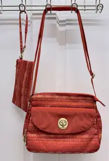 Baggallini Provence crossbody purse bag with wallet 9 x 8 x 3 adjustable strap