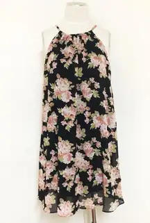 Halter Flowing Floral Bohemian Dress