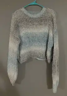 Wild Fable Sweater Ombre Striped Pullover Soft Cozy Short Knit Small