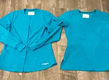 Sketchers Scrub Jacket and Scrub Top Lot Size XS Medical Healthcare Work