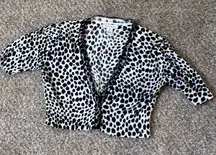 White House Black Market Leopard Print Cardigan