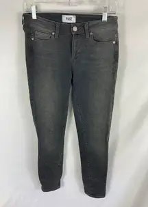 Paige Jeans Verduga Ankle Jeans Washed Black / Grey Size 28