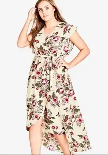 City Chic  Lolita Floral Wrap Maxi Dress