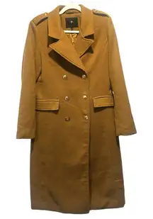 7 for All Mankind peacoat trench coat longline coat Caramel color size m