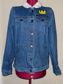 Women Denim Jacket Size S Jughead Jones Wuz Here Sherpa