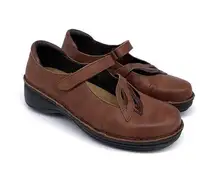 NAOT Primrose Mary Jane Shoes Nubuck Brown 37