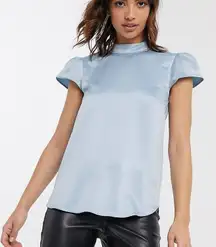 Blue Diamond Collar Blouse