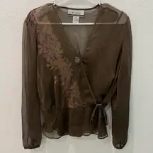 Vintage Nine & Company Sheer Top Size 10P