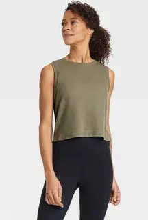 All in Motion Women's Active Cropped Tank Top - Plus XXL