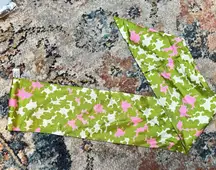 VINTAGE LAVENDER SCARF TIE SYMPHONY SCARFS MADE IN USA 100% JAPANESE SILK