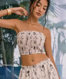 Ink Painting Print Skirt Top‎