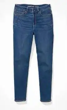 American Eagle Mom Straight Leg Jean Comfort Waistband Stretch Denim Jeans
