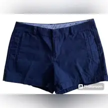 STYLUS Chino Shorts Women’s Size 12 Jet Set Blue Casual Classic Preppy Girlcore