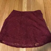 Express Lace Mini Skirt