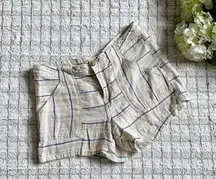 Life in Progress Blue Striped Shorts