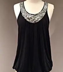 Jeweled black top