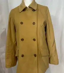 J. Crew Camel Double-Breasted Pea Coat
