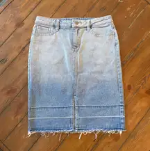 Distressed Denim Skirt Size 4