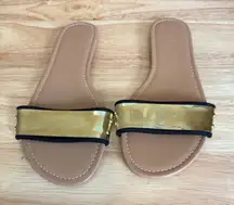 Torrid‎ Gold Sandals Size 7W