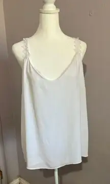 White Sleeveless Blouse