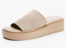 Camel Color Platform Sandal