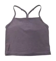 FLX Light Purple Racerback Athletic Built In Bra Brami Tank Top Active/Outdoor M