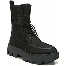 Franco Sarto‎ Margey 2 Combat Boots Size 7 Black Lace Up Grunge Goth NEW