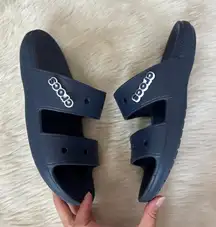 Iconic CROCS Comfort Solid Navy Blue Sandals