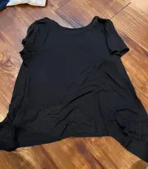 Black Short Sleeve Top