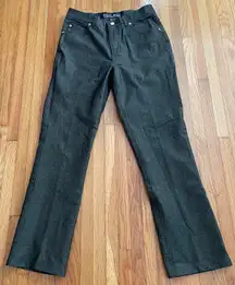 Jeans Vintage 90’s Black Gold Metallic Thread Bootcut High Rise Jeans, size 29”