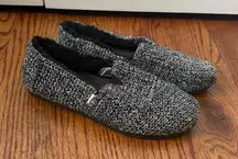 TOMS Women's Alpargata Ribbed Sweater Black Multi Size 8.5