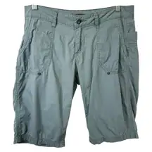 Prana Size 8 Shorts Ripstop Utility Cargo Slate Blue Outdoor Khaki Hiking 270