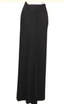 Black Matte Jersey Maxi Skirt