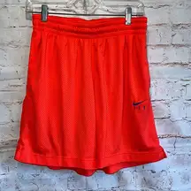 Nike swoosh fly basketball shorts unlined neon orange m womens elastic waistband