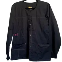 WonderFlex Scrub Jacket in Black